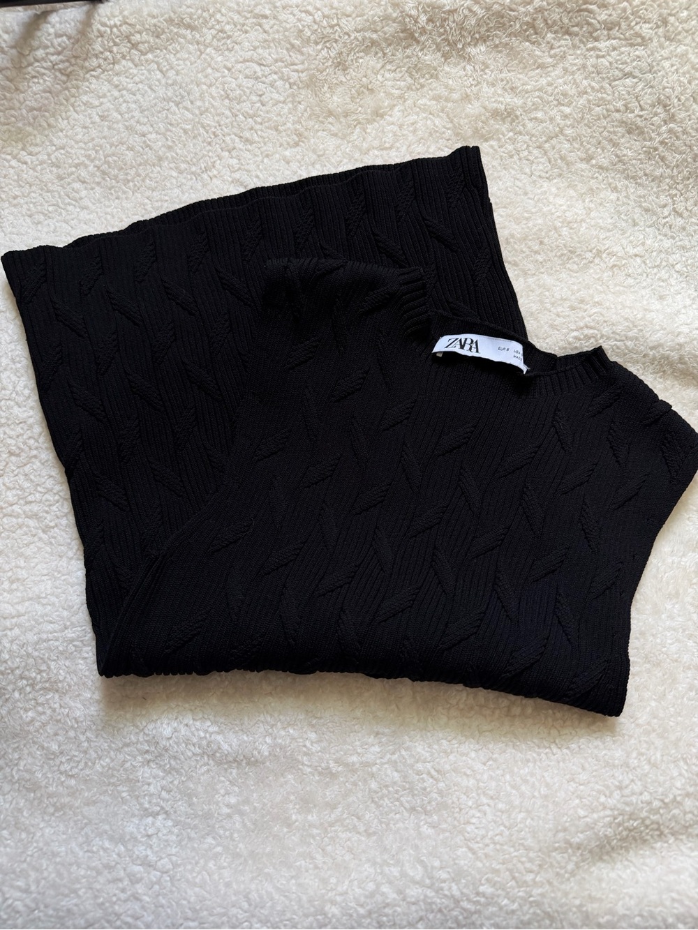 Zara Black Knit Tank Top